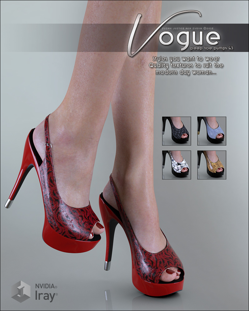 Vogue for Peep Toe Pumps G3 by N/A