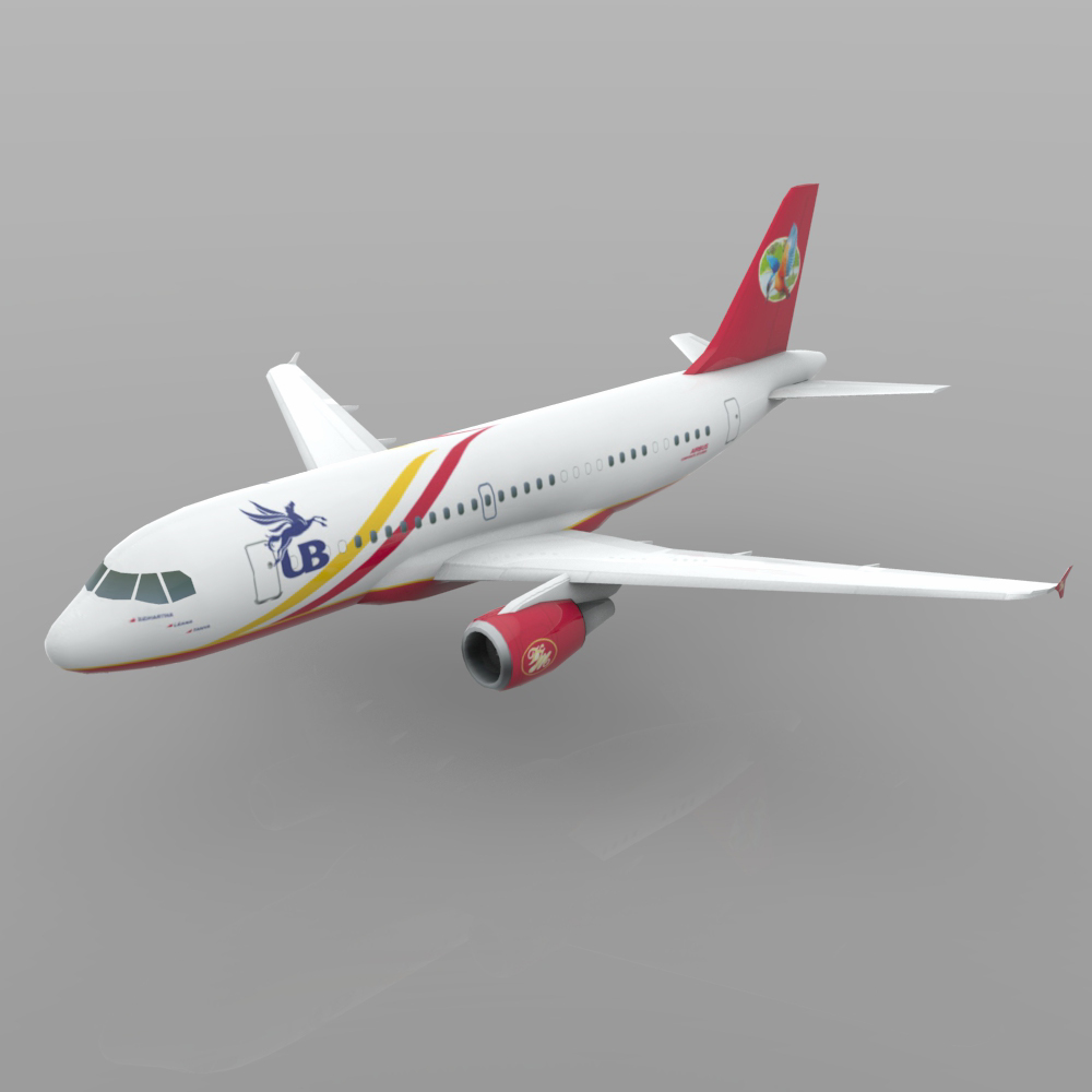 Airbus A-319  3ds And obj -  Extended License by N/A