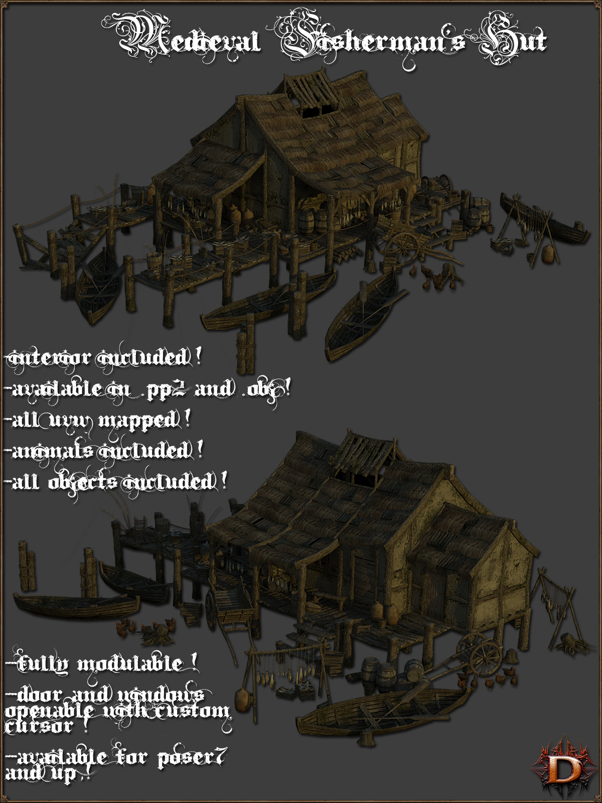 Medieval Fisherman's Hut by N/A