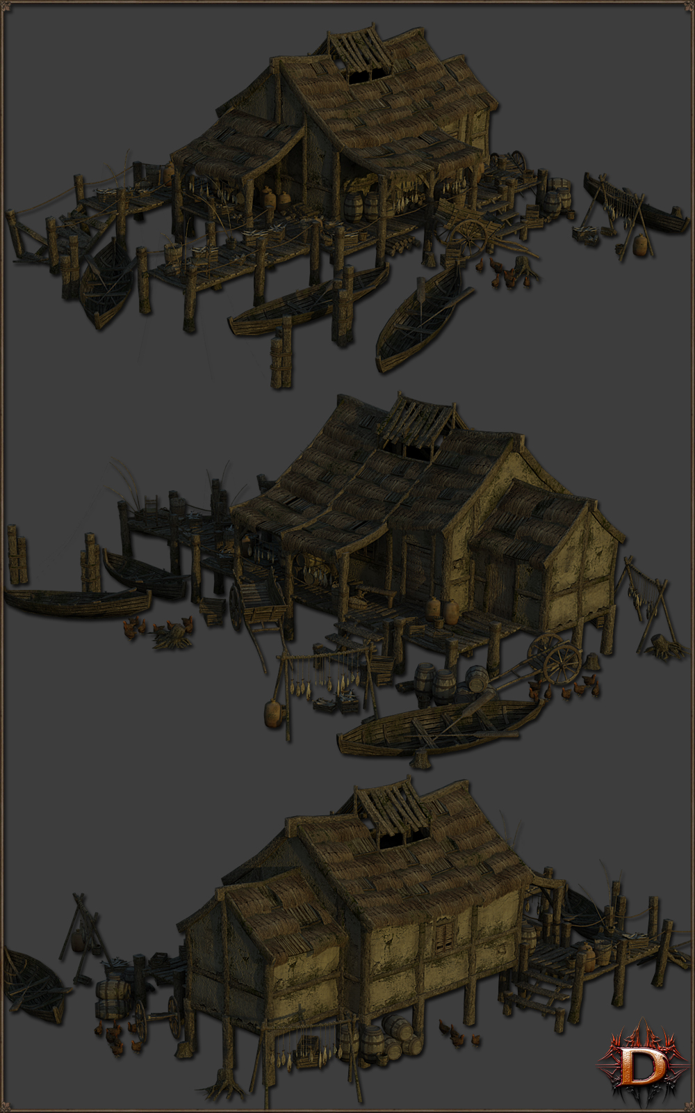 Medieval Fisherman's Hut by N/A