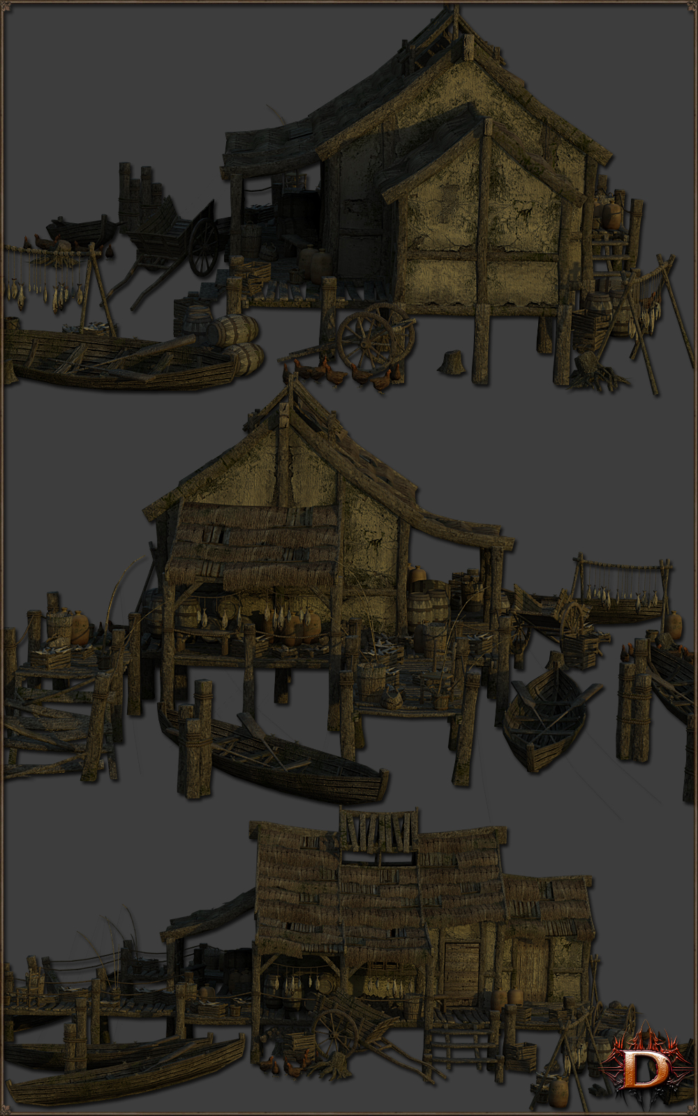 Medieval Fisherman's Hut by N/A