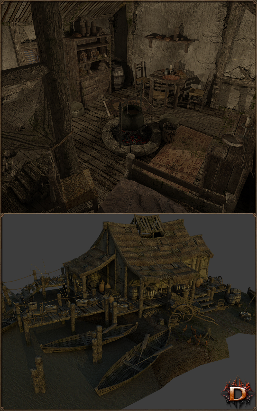 Medieval Fisherman's Hut by N/A