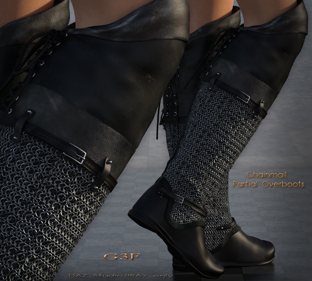 Laced Fantasy Boots G3F by N/A