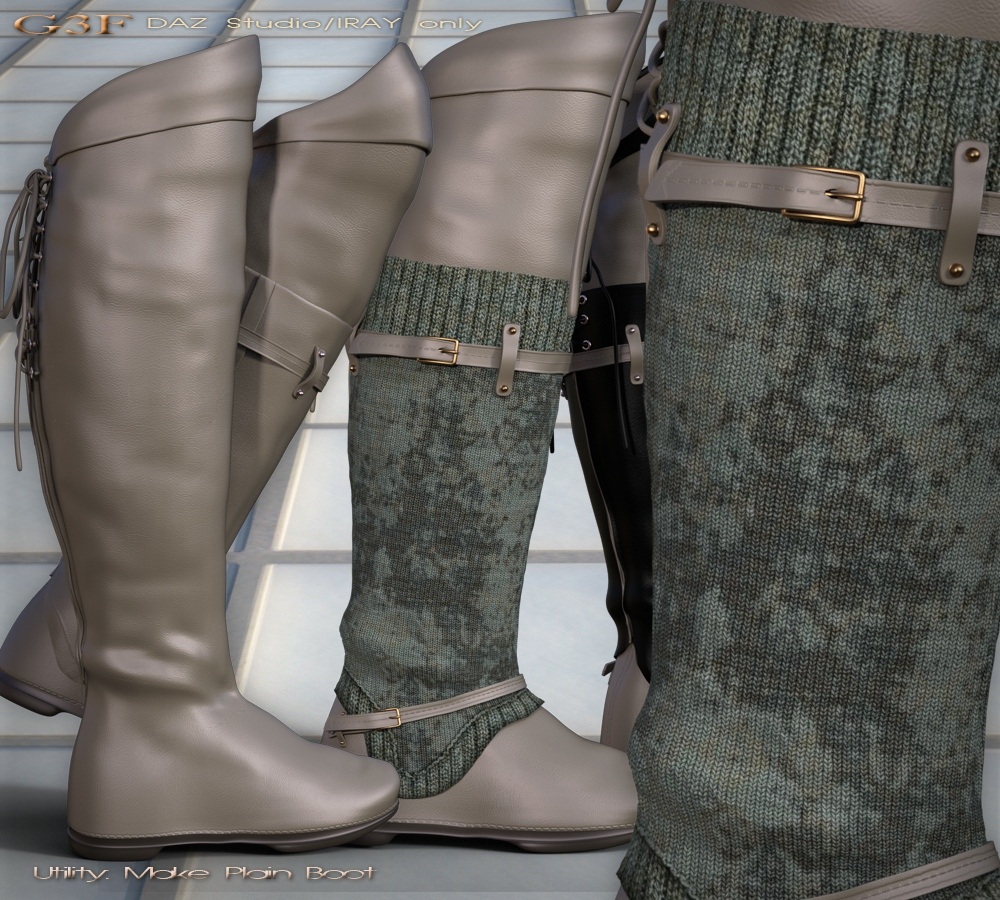 Laced Fantasy Boots G3F by N/A