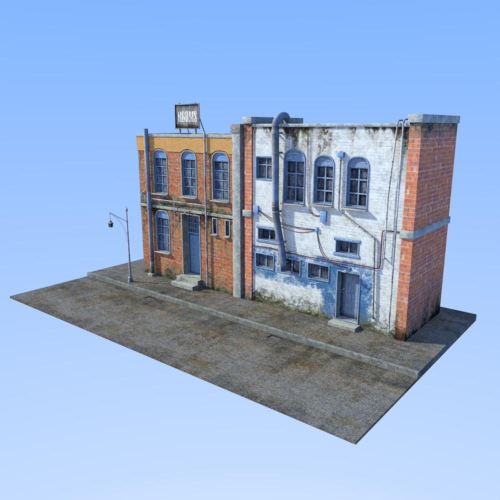 Old town houses kit by N/A