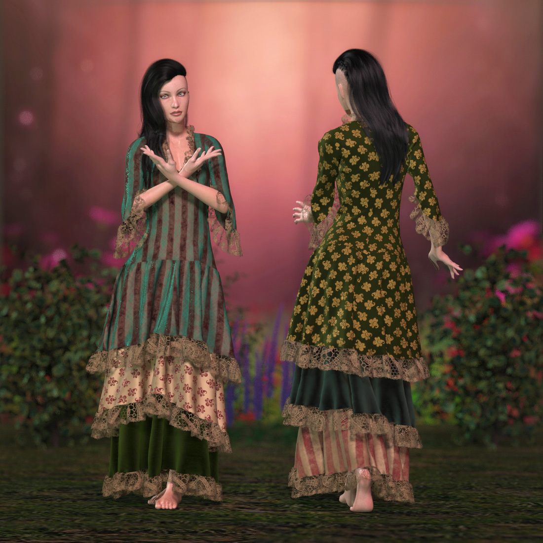 FRQ Dynamics: Vintage Layered Dress 2.0 by N/A