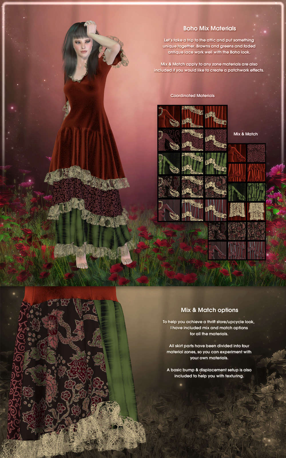 FRQ Dynamics: Vintage Layered Dress 2.0 by N/A