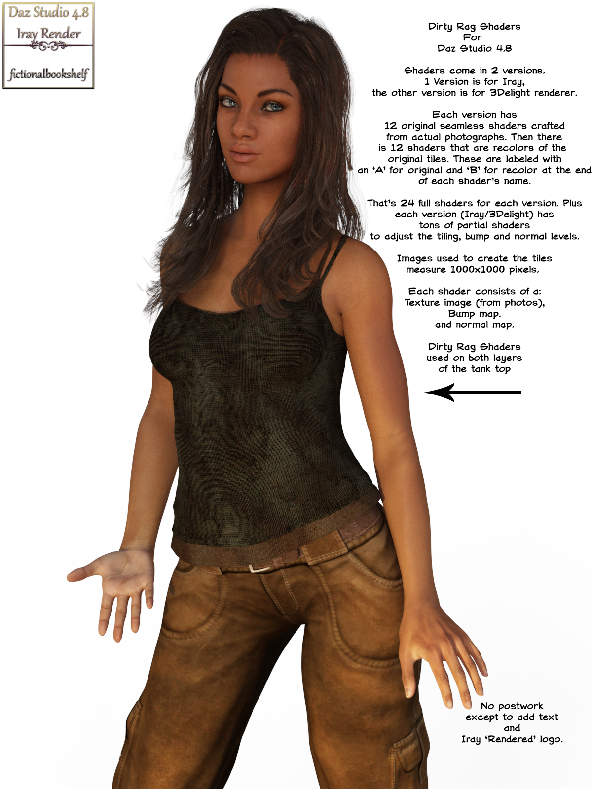 Dirty Rag Shaders For Daz Studio 4.8 (Merchant Resource) by N/A
