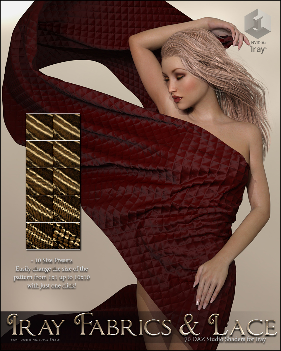 SV's Iray Fabrics and Lace Shaders by N/A