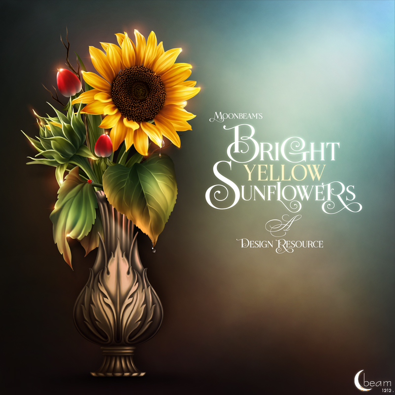 Moonbeam's Bright Yellow Sunflowers by N/A