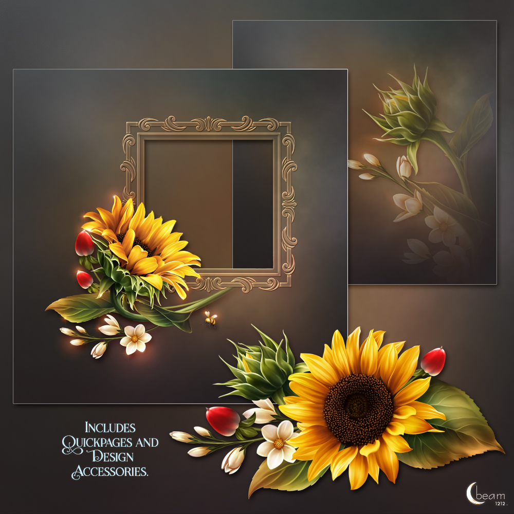 Moonbeam's Bright Yellow Sunflowers by N/A
