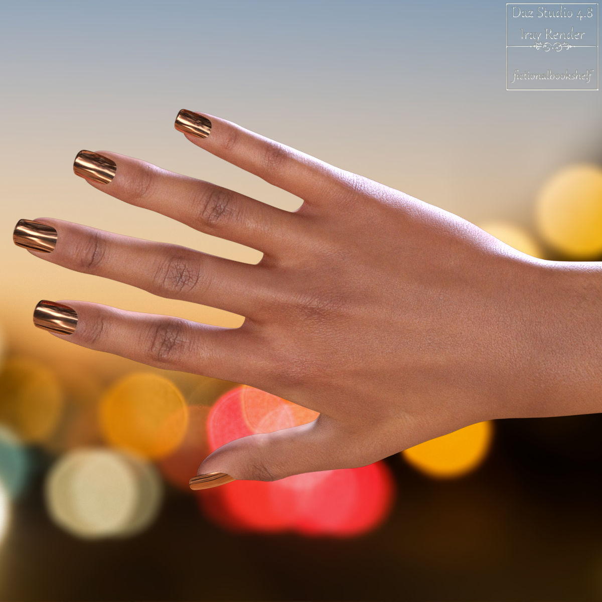 Iray Nails For Genesis 3 Females by N/A