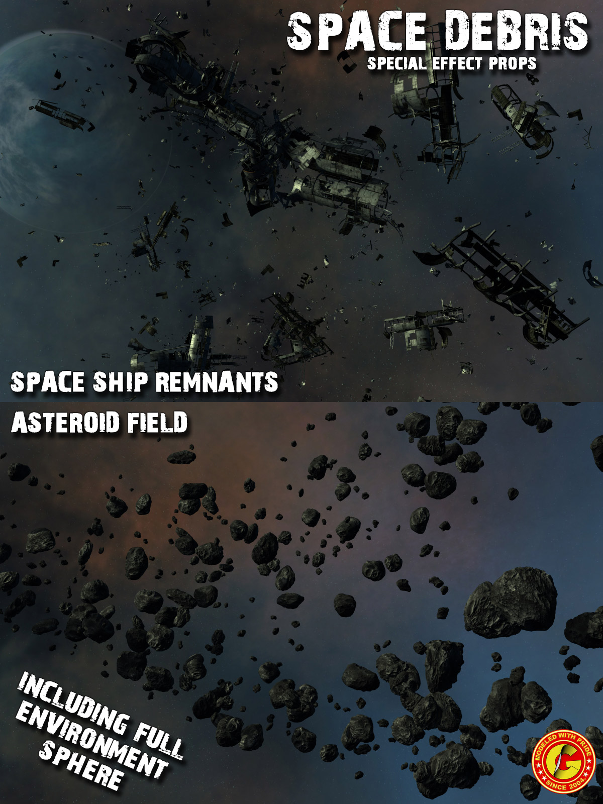 Space Debris_Set of Props by N/A
