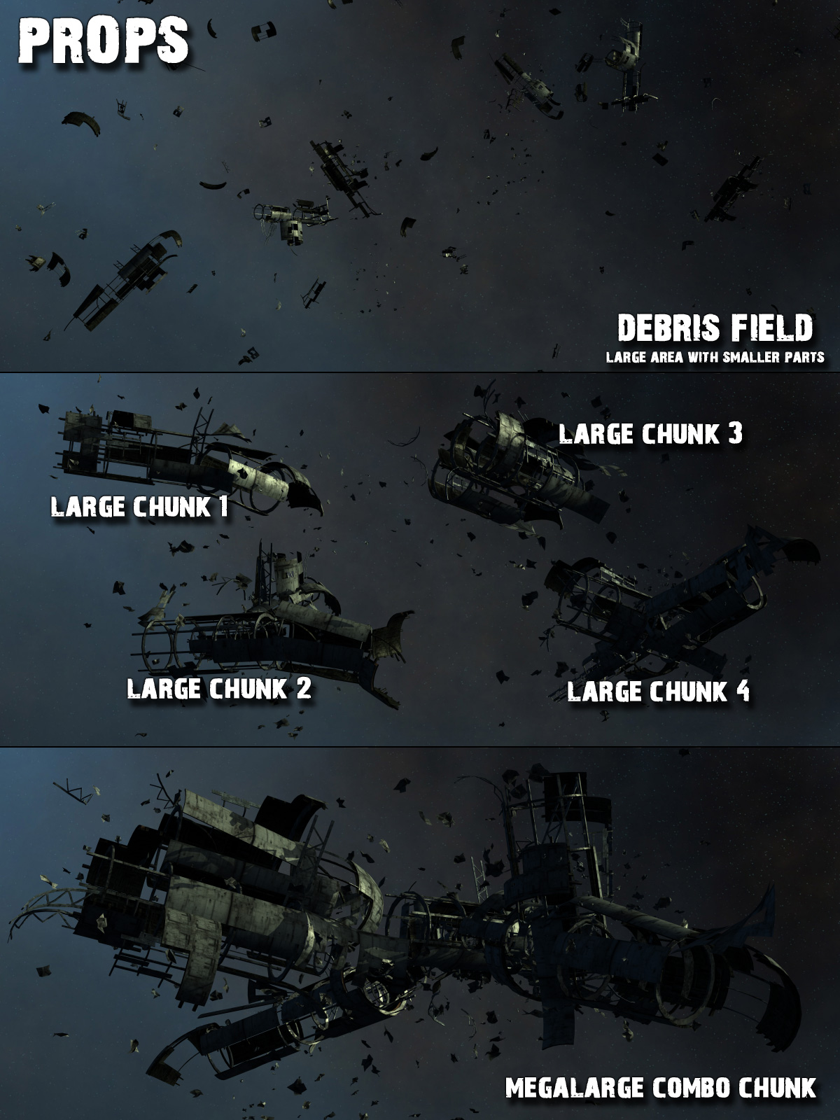 Space Debris_Set of Props by N/A