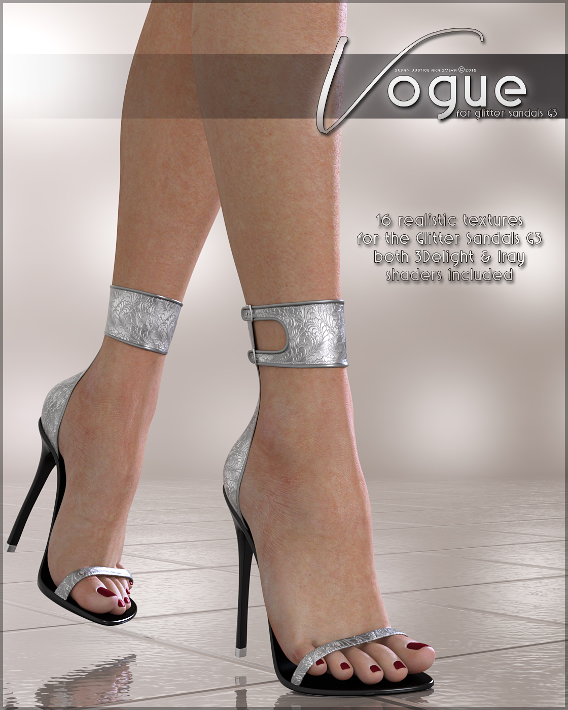 Vogue for Glitter Sandals by N/A