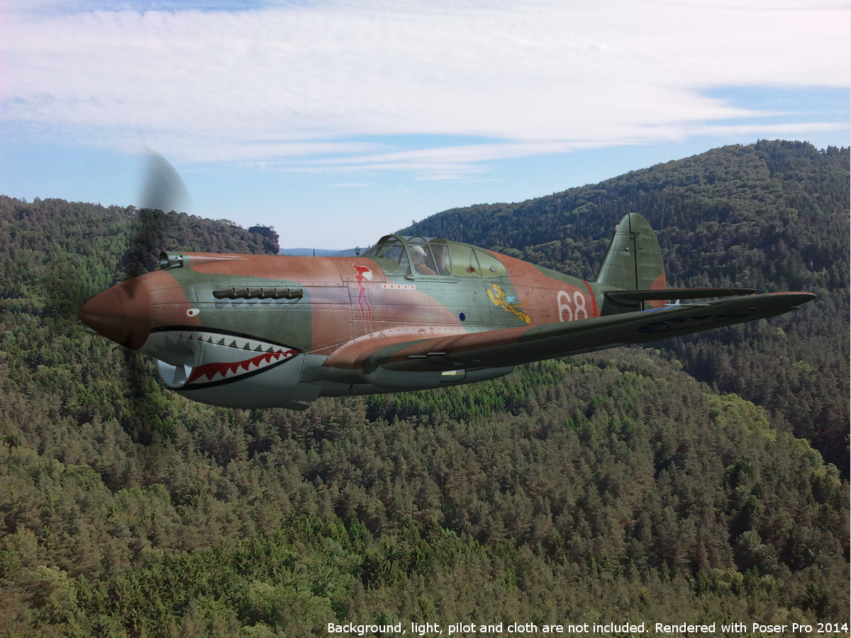 'Long-nosed' P-40 Tomahawk for Poser by N/A