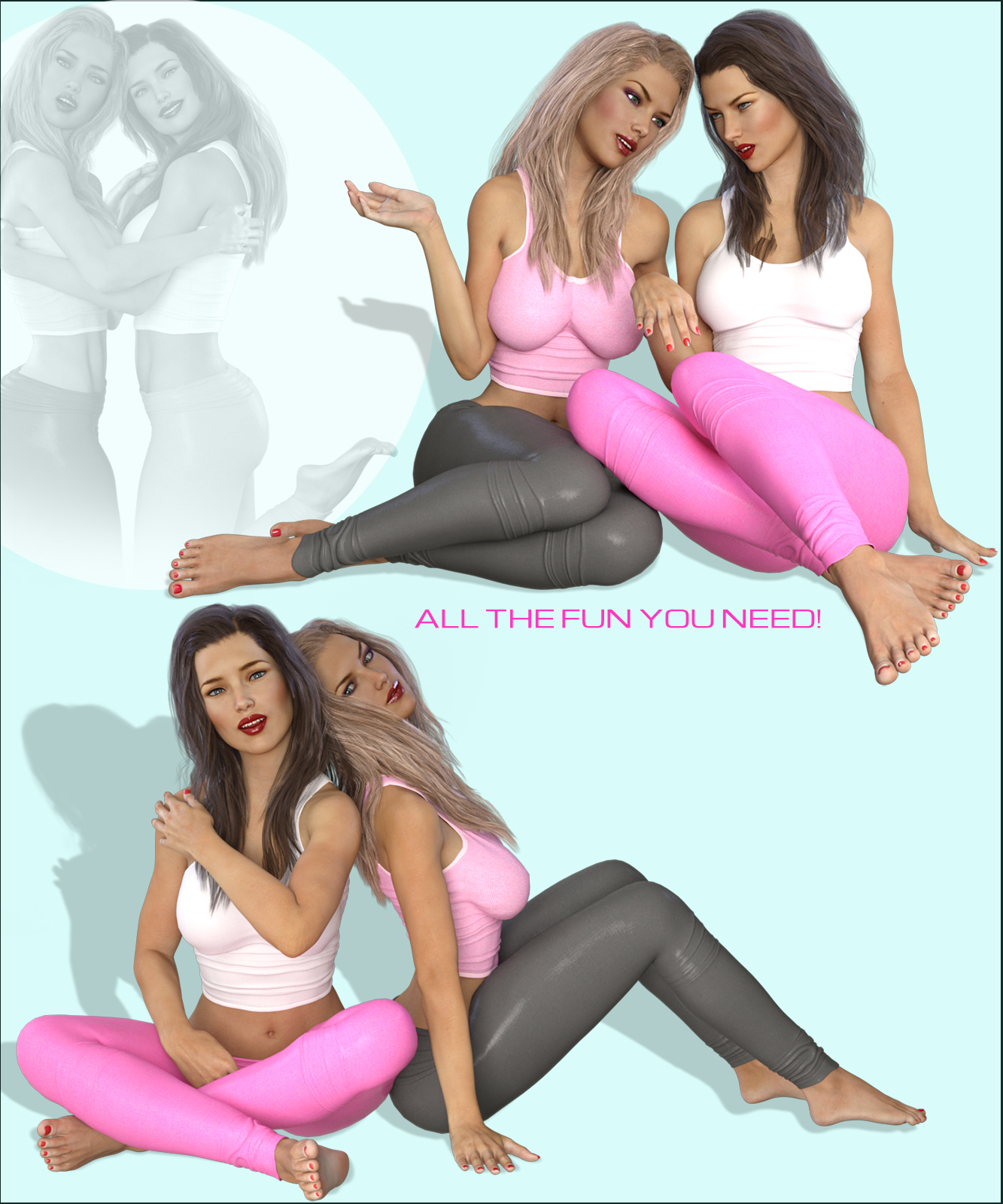 Z Girl Power - Poses for G3F/V7 by N/A