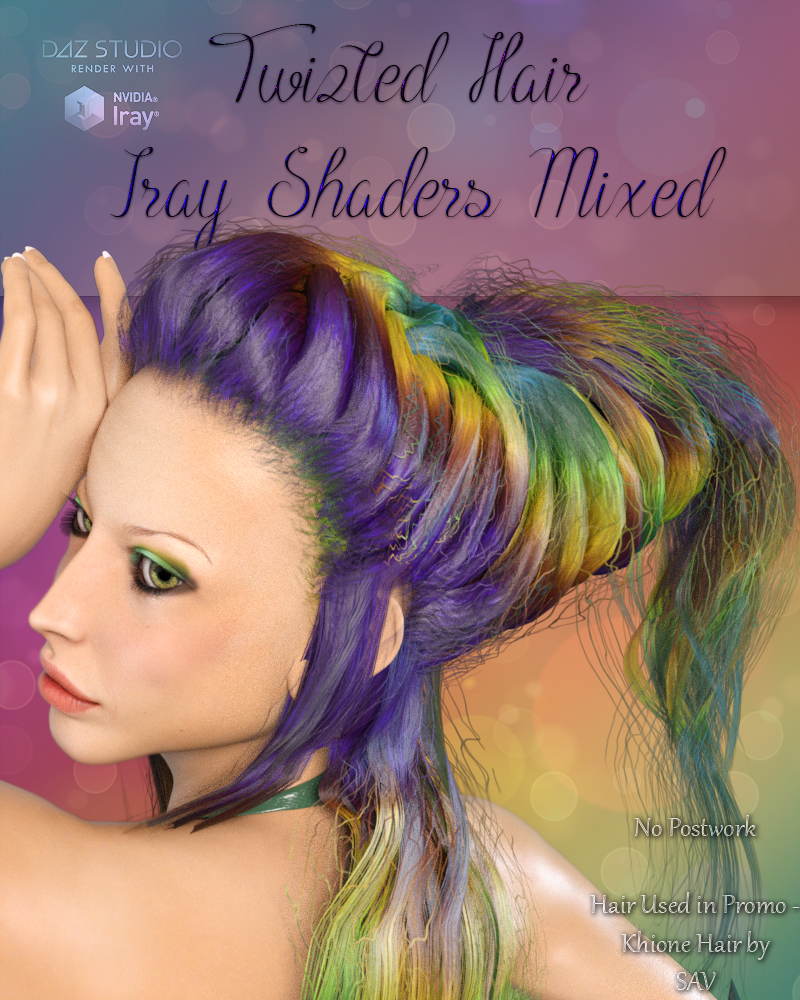 Twizted Hair Iray Shaders Mixed by N/A