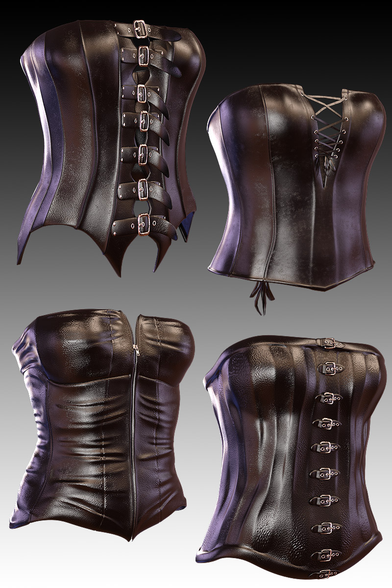 Corset Collection for Genesis 3 female(s) by N/A