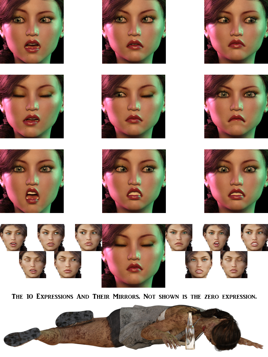 The Haunting of G3F - Pose and Expressions by N/A