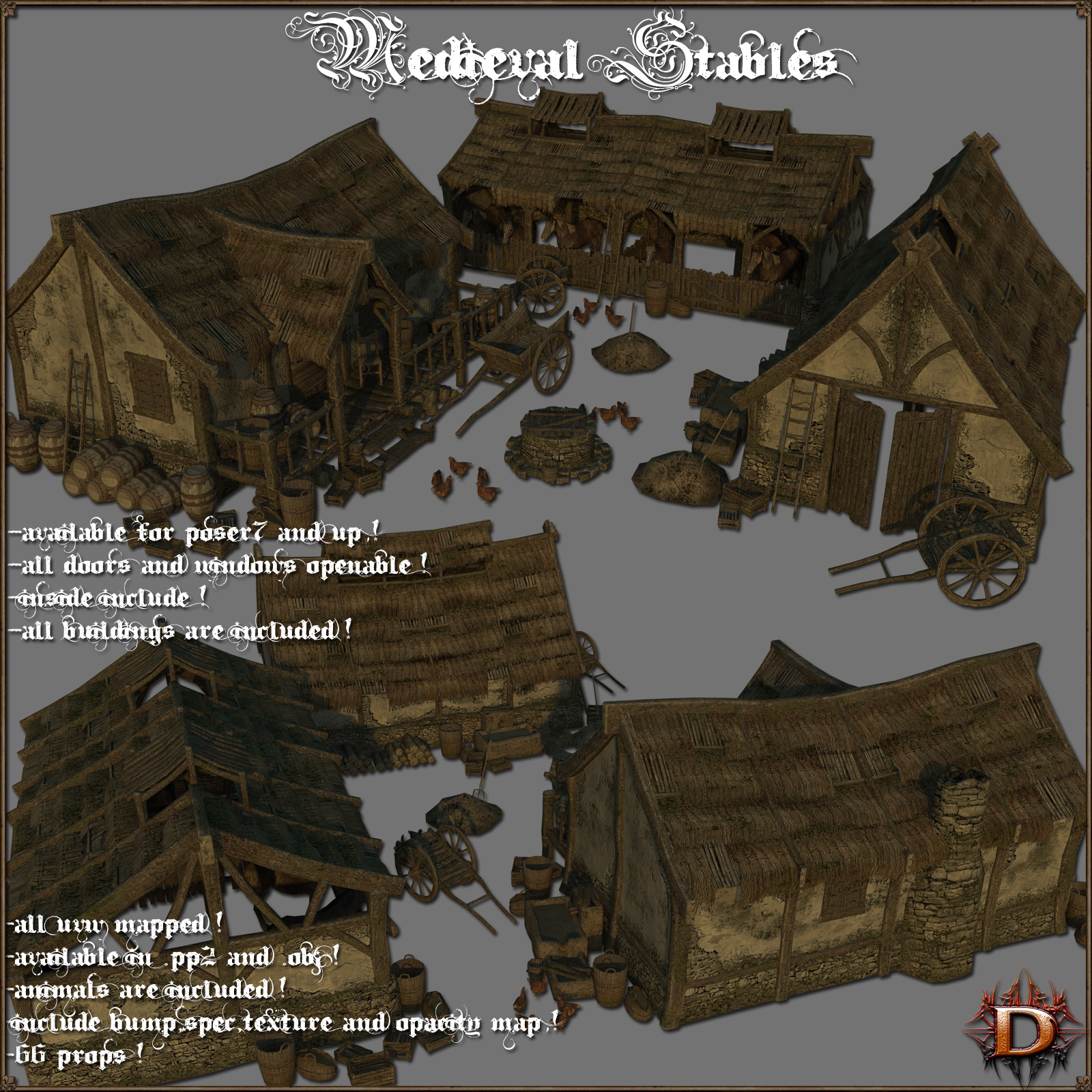 Medieval Stables by N/A