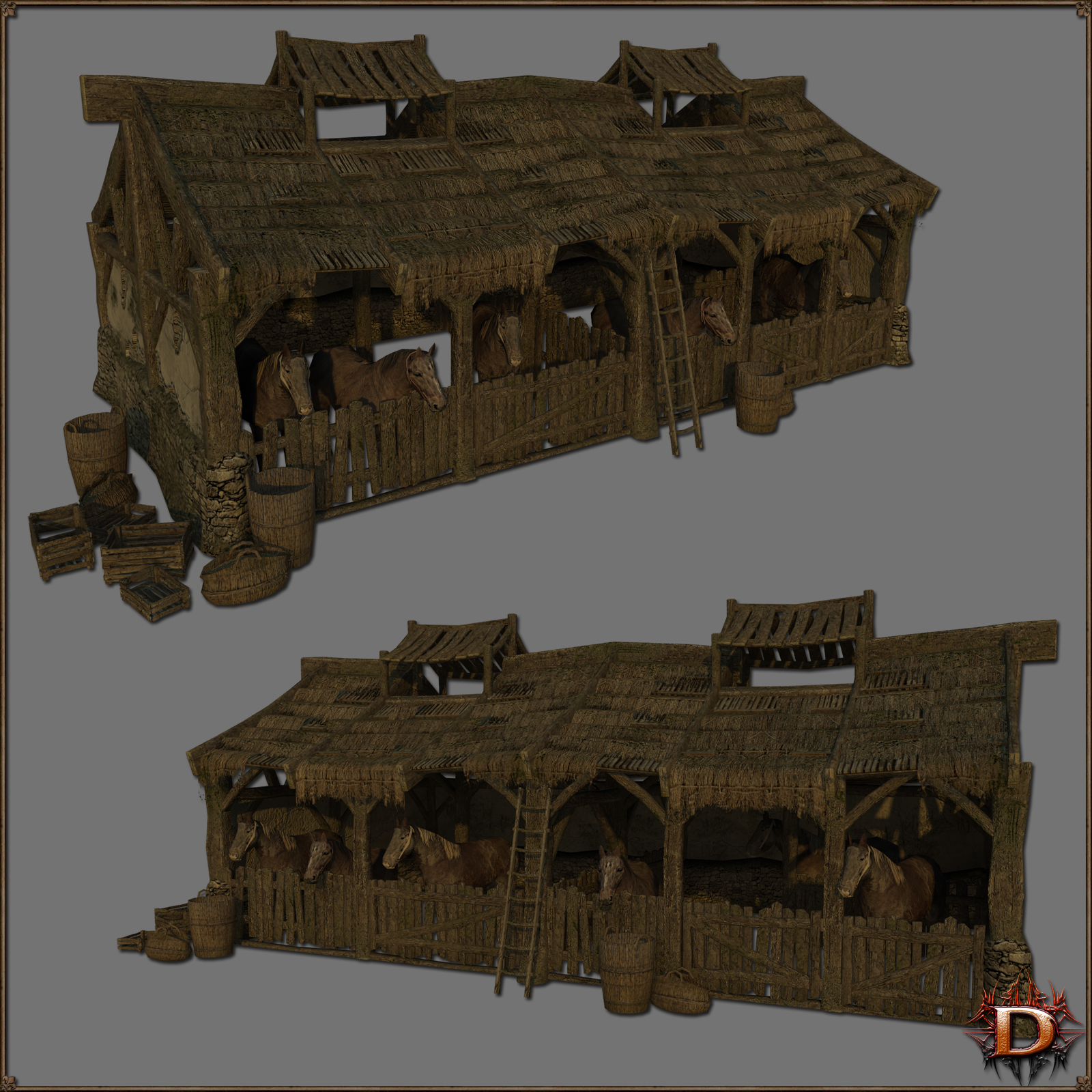 Medieval Stables by N/A