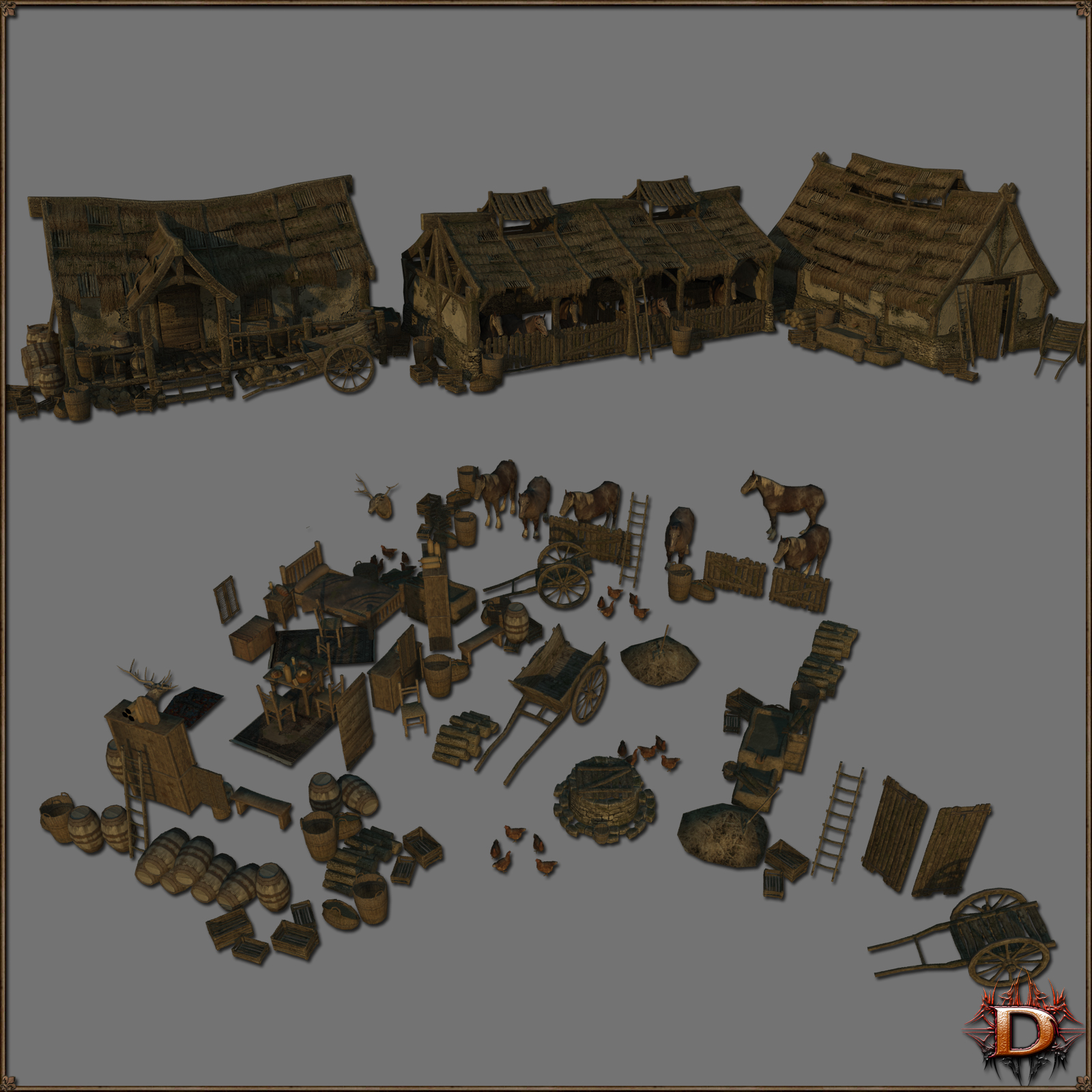 Medieval Stables by N/A