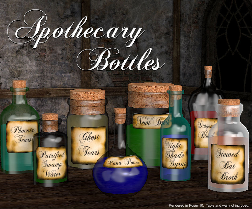Apothecary Bottles by N/A