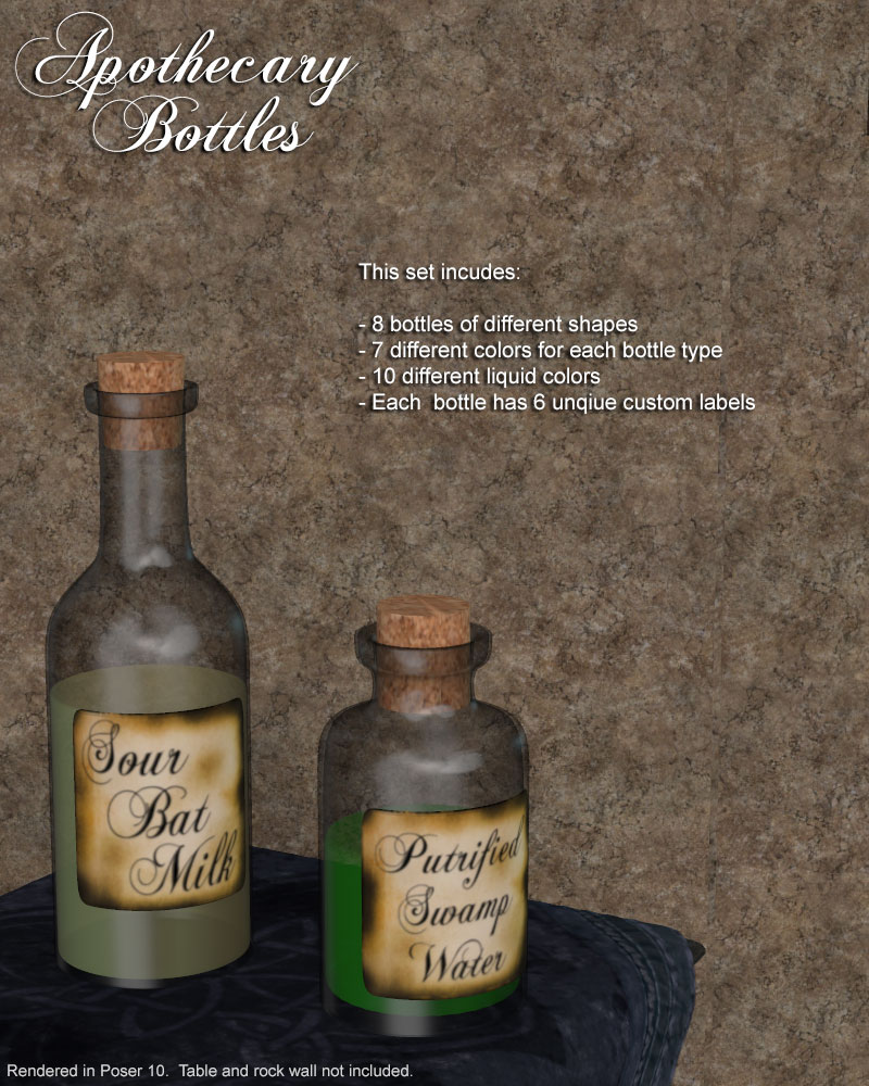 Apothecary Bottles by N/A