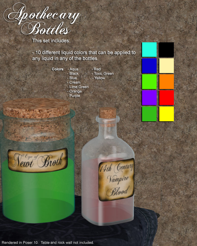 Apothecary Bottles by N/A