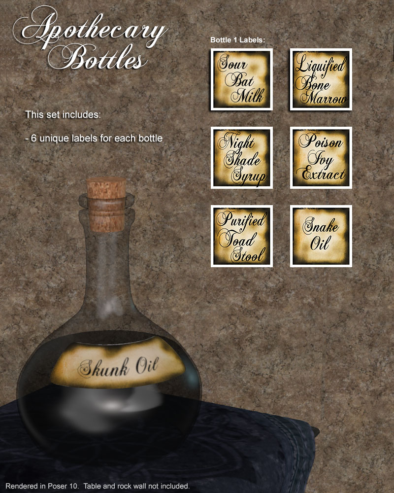 Apothecary Bottles by N/A