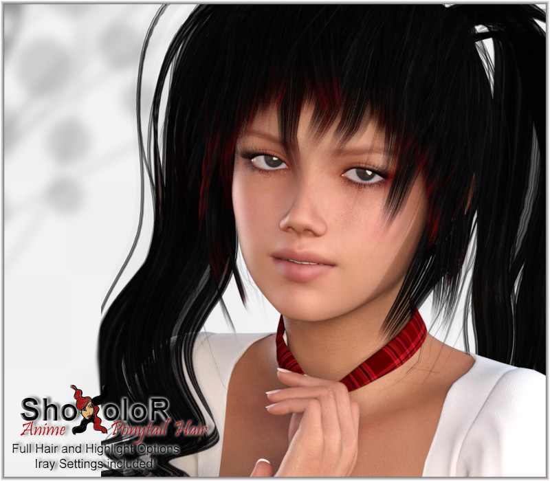 ShoXoloR for Anime Ponytail Hair by N/A