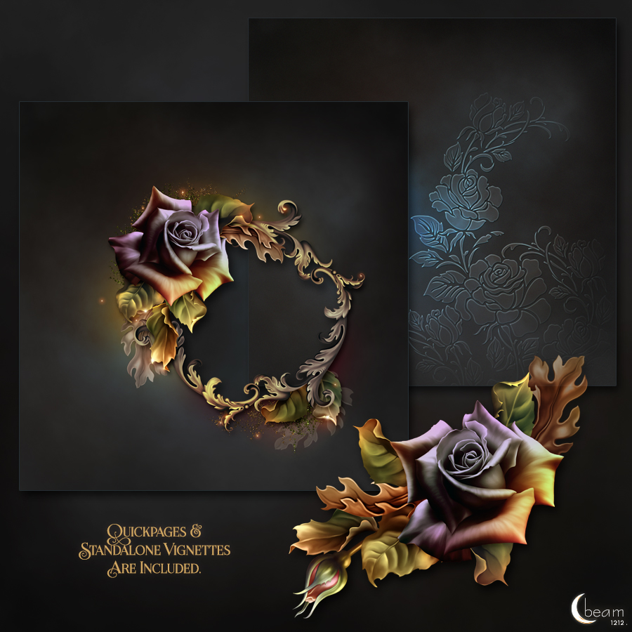 Moonbeam's Autumn Roses by N/A