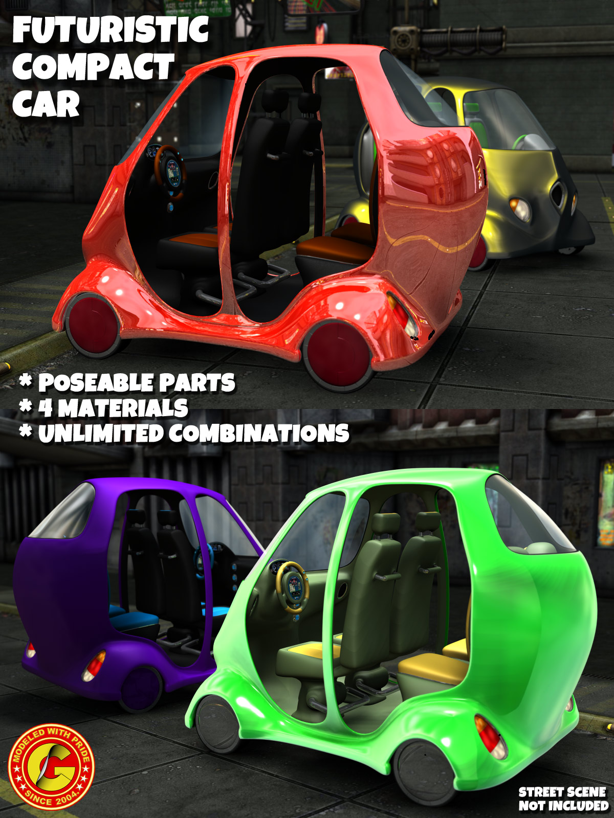 Futuristic Compact Car by N/A