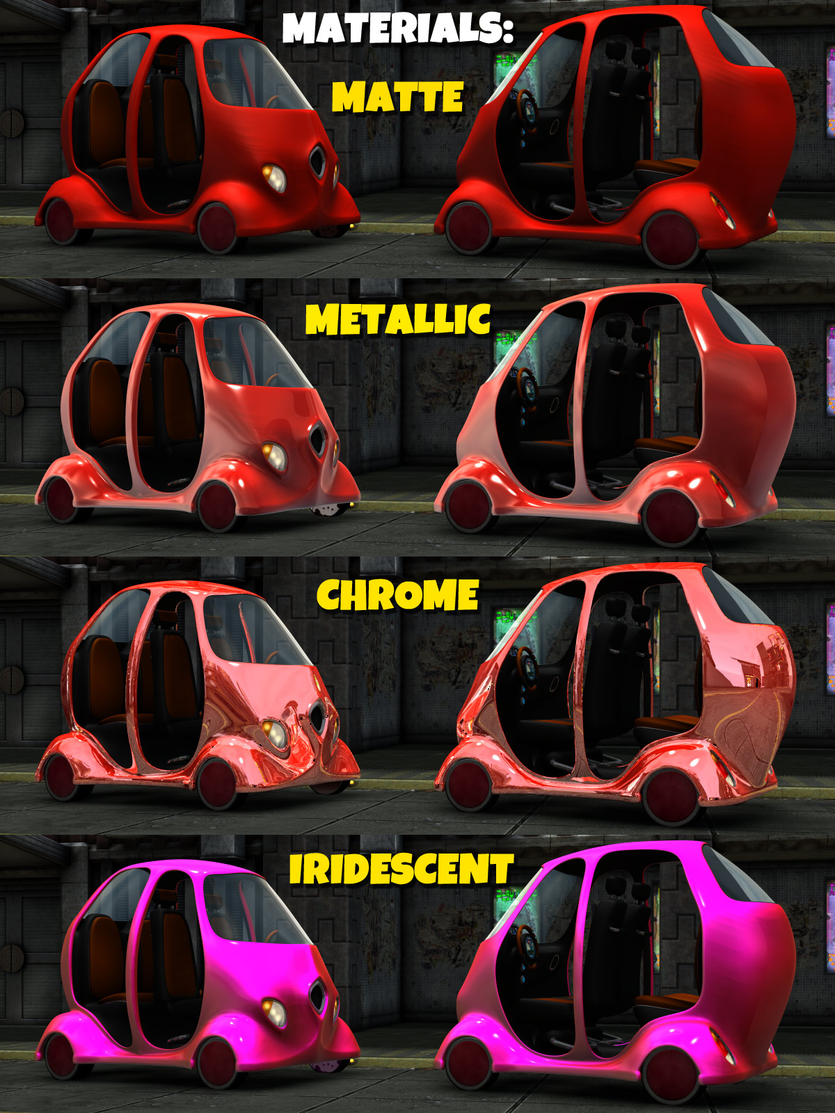 Futuristic Compact Car by N/A