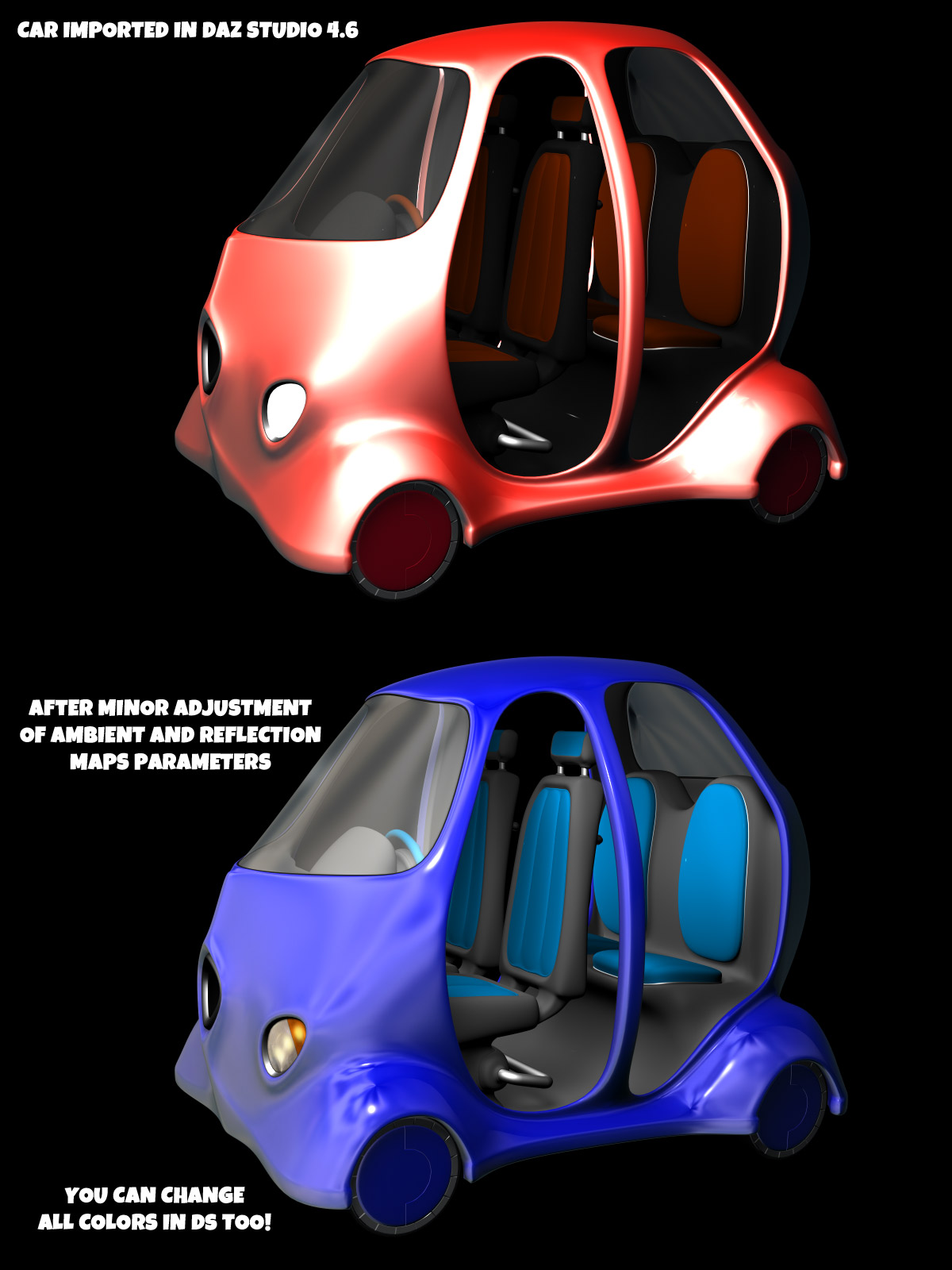Futuristic Compact Car by N/A