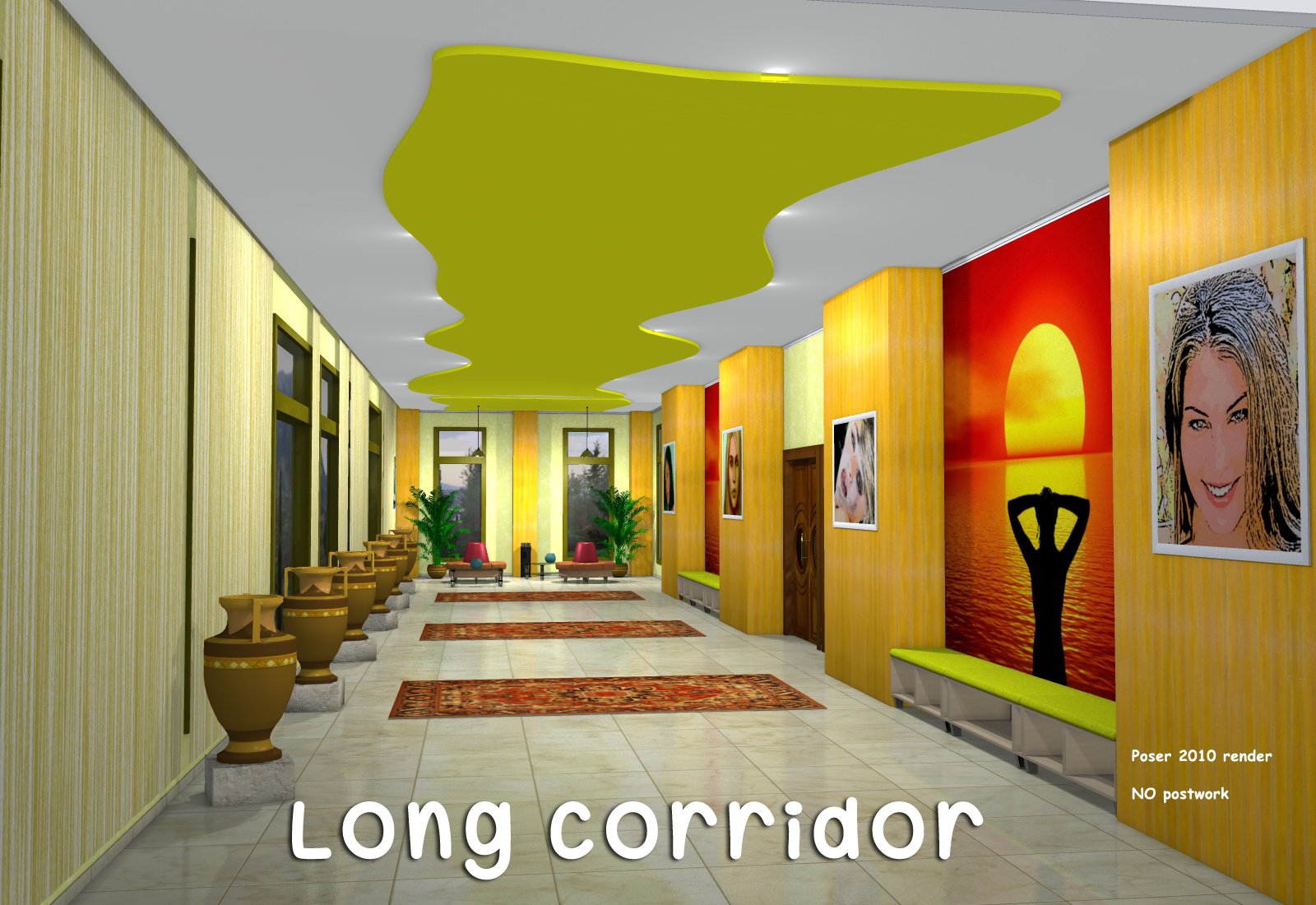 Long corridor by N/A