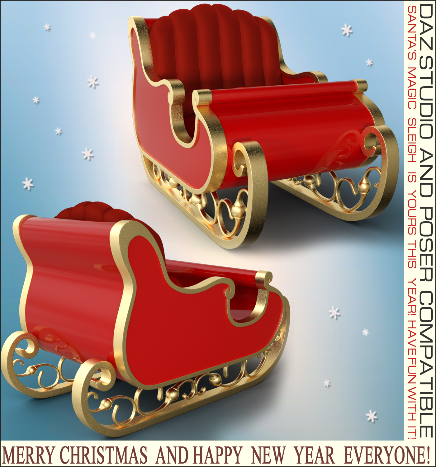 Z The Magic Sleigh - Daz & Poser by N/A