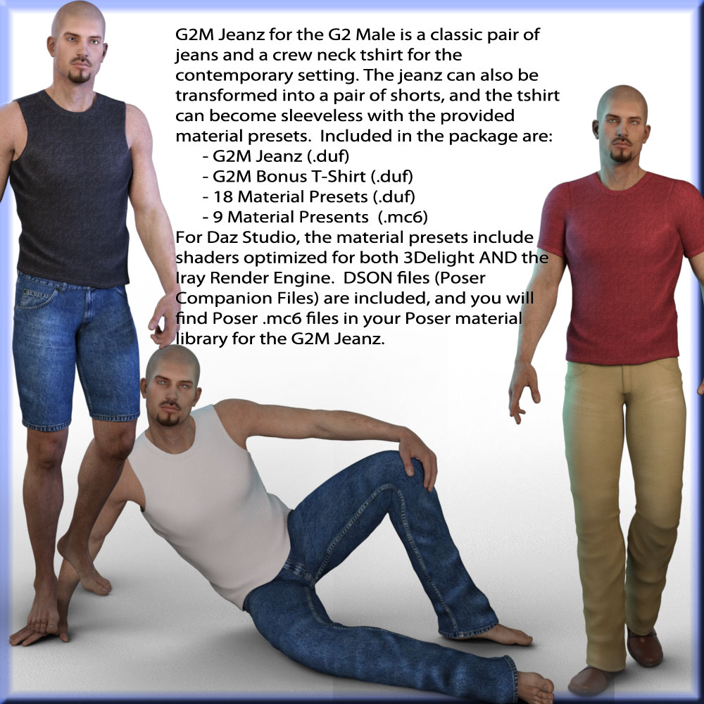 G2M Jeanz plus FREE bonus t-shirt by N/A