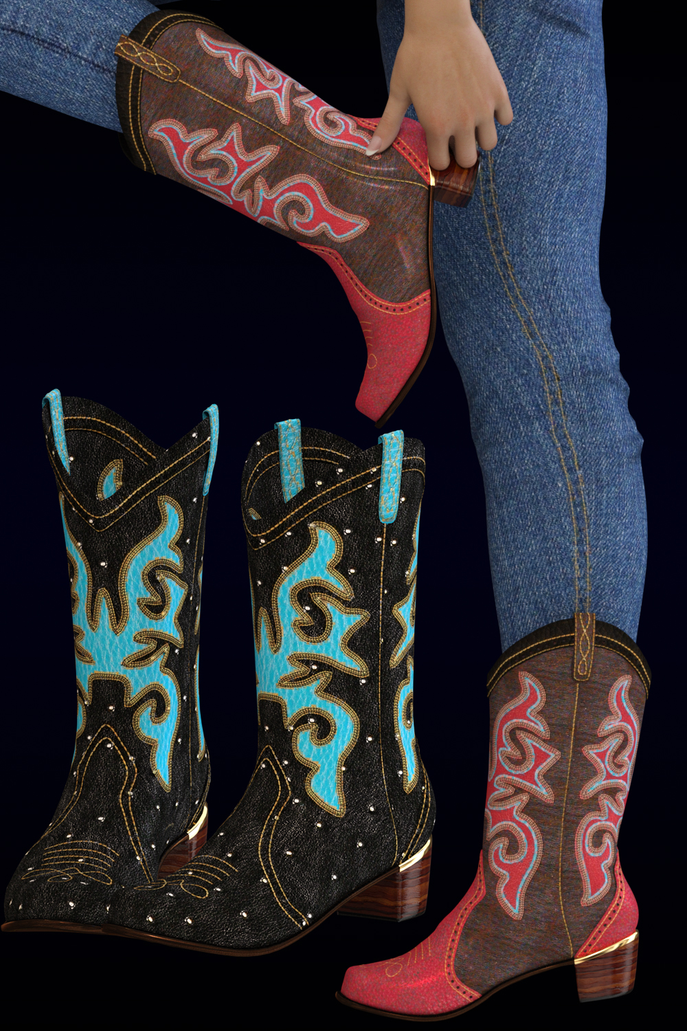 Rodeo for Sweet Country Boots Genesis 3 Female(s) by N/A