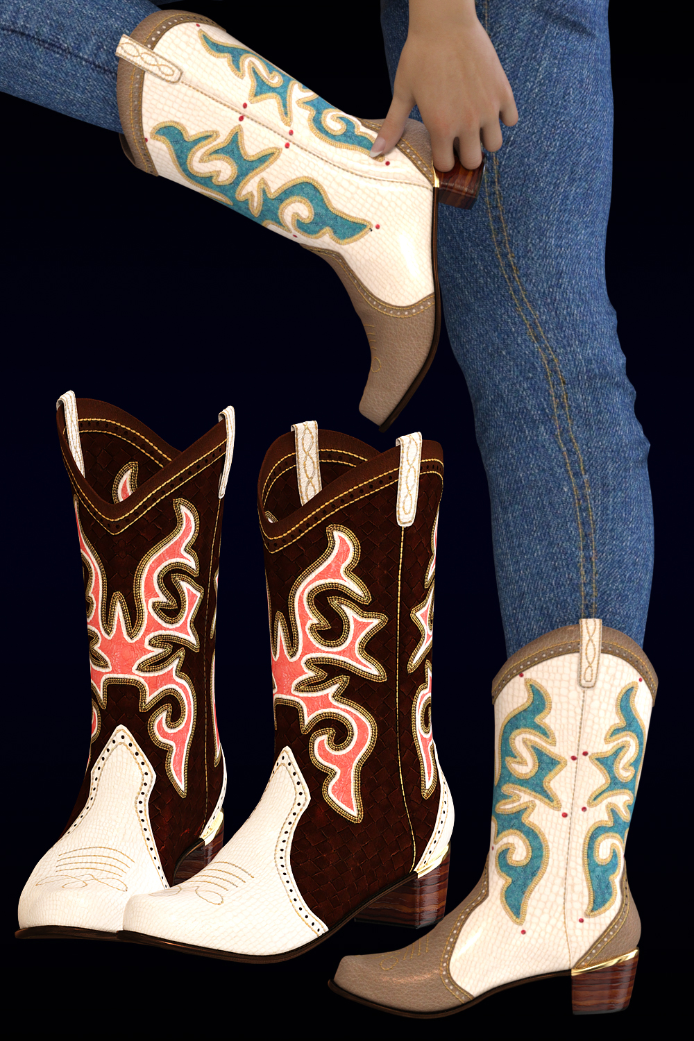Rodeo for Sweet Country Boots Genesis 3 Female(s) by N/A