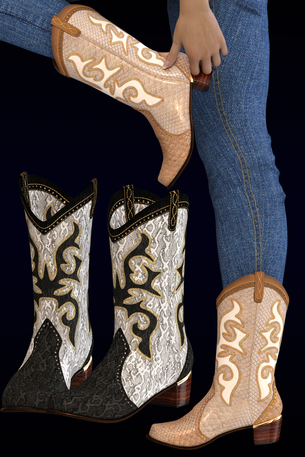 Rodeo for Sweet Country Boots Genesis 3 Female(s) by N/A