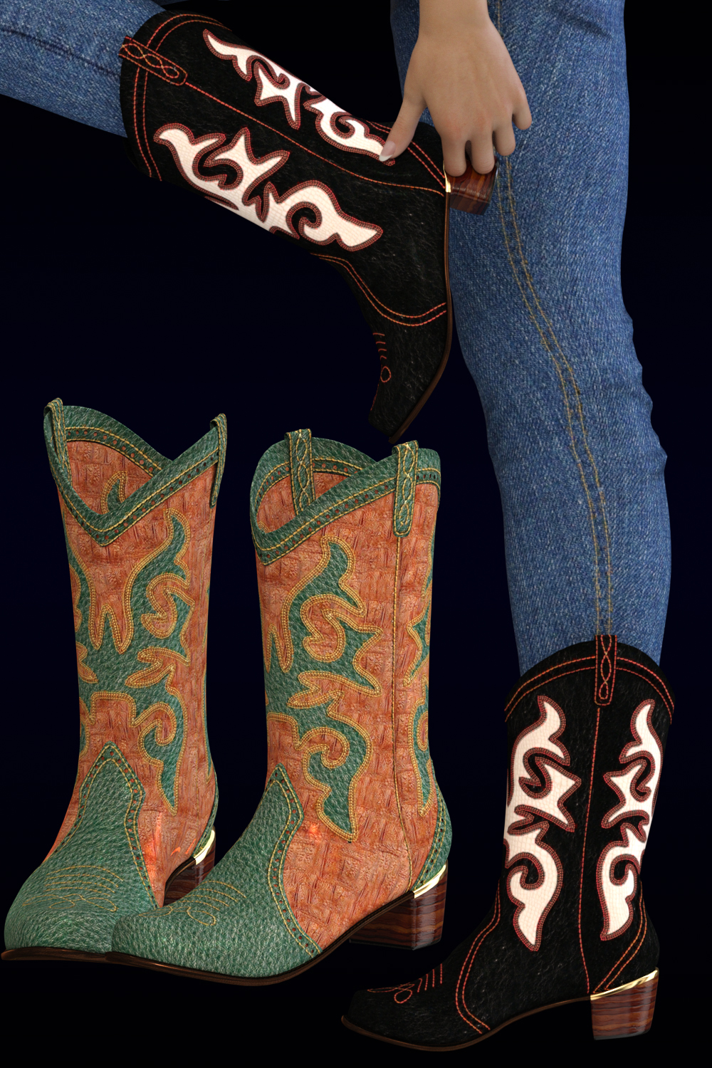 Rodeo for Sweet Country Boots Genesis 3 Female(s) by N/A