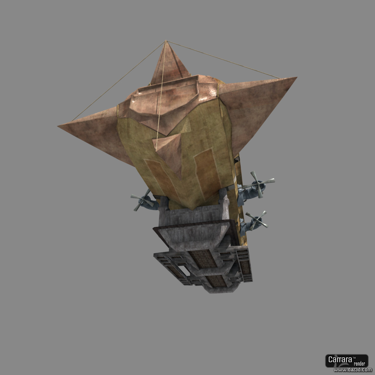 Invader Ship III Steampunk Carrara by N/A