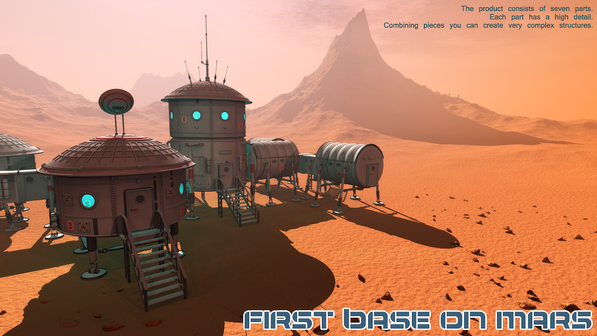 First base on Mars by N/A