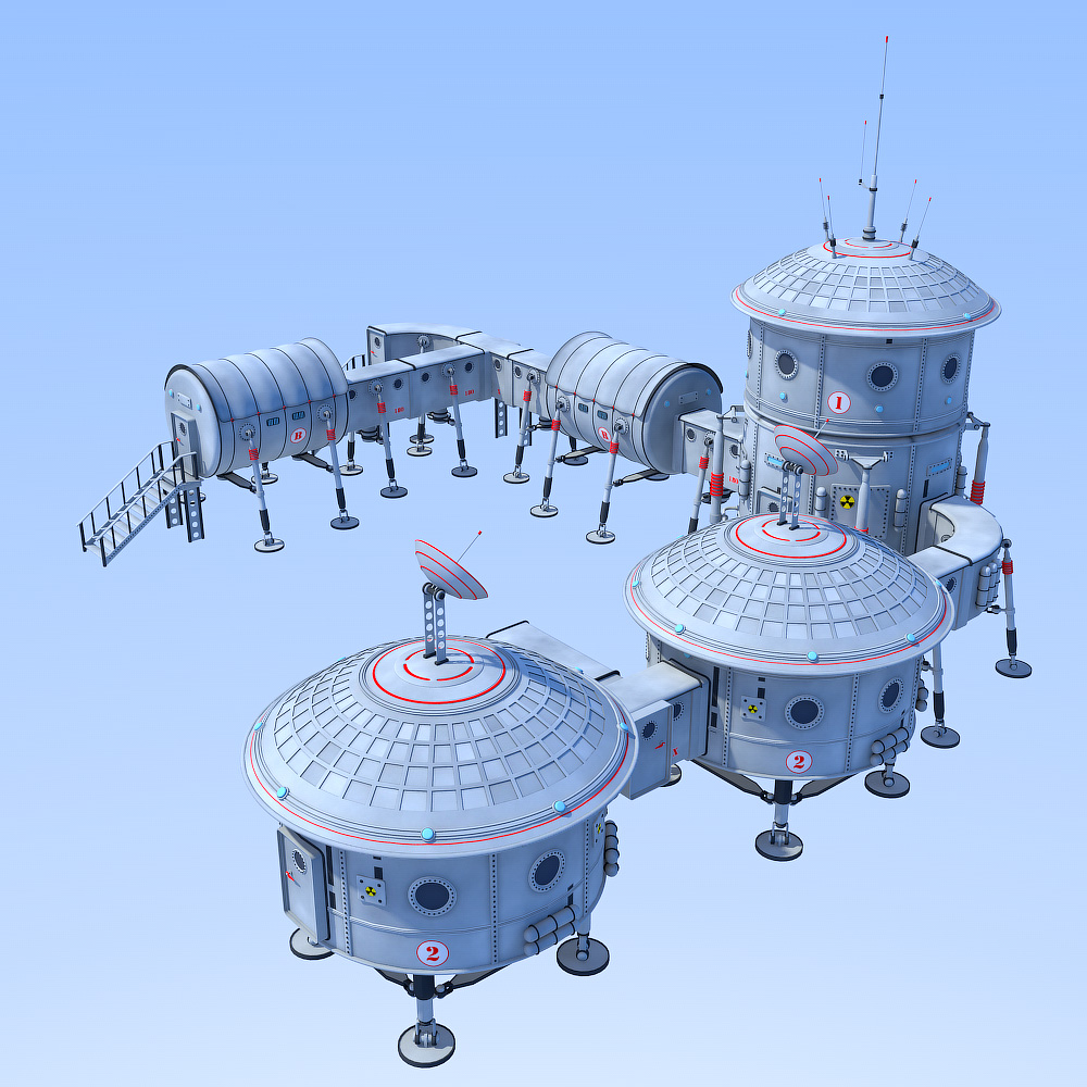 First base on Mars by N/A