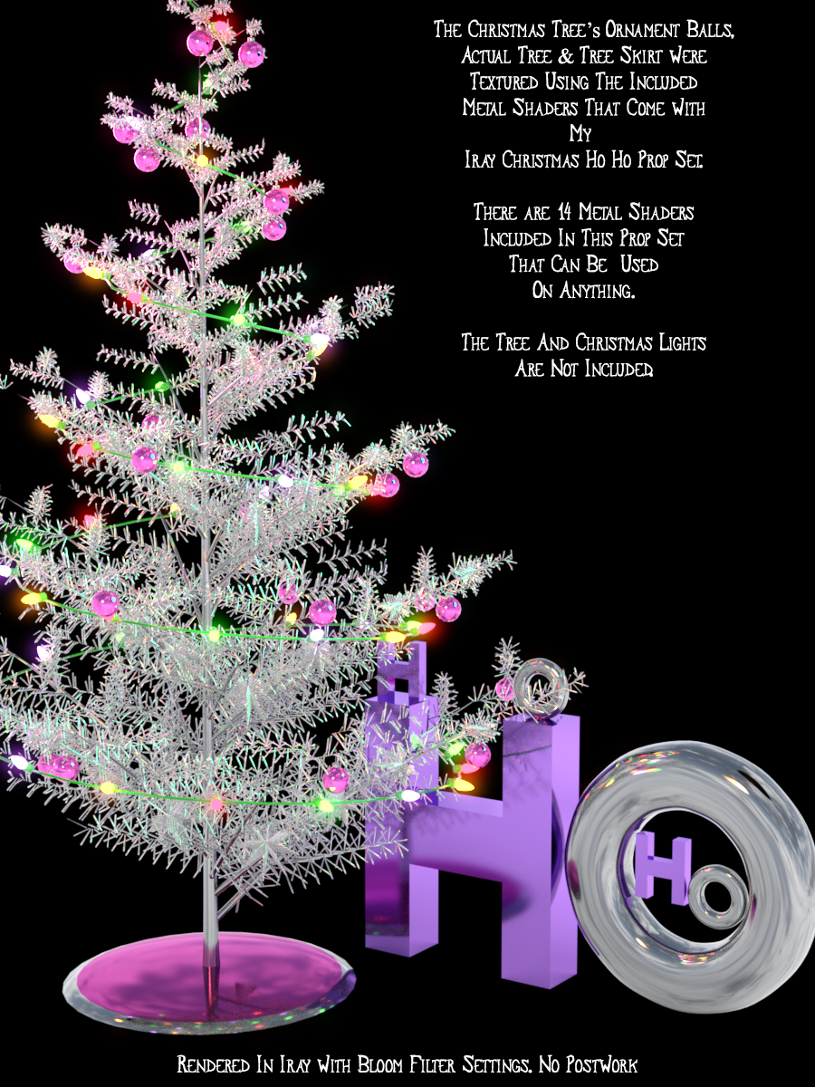 Iray Christmas Ho Ho Props And Metal Shaders by N/A