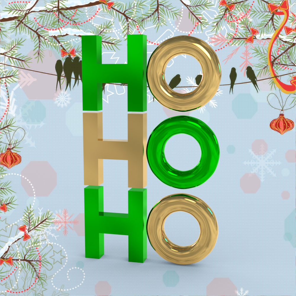 Iray Christmas Ho Ho Props And Metal Shaders by N/A