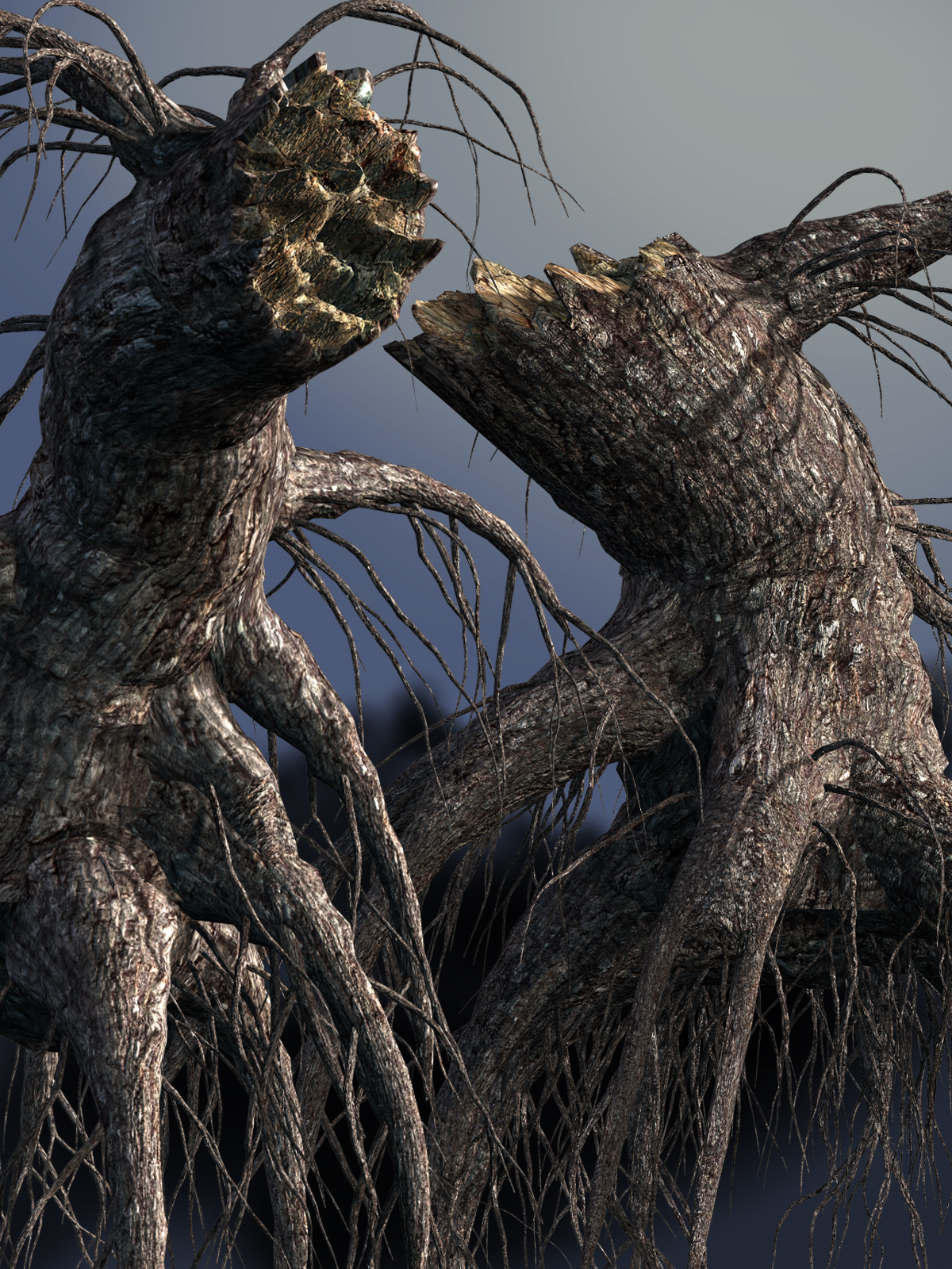 Stumps with roots DR by N/A
