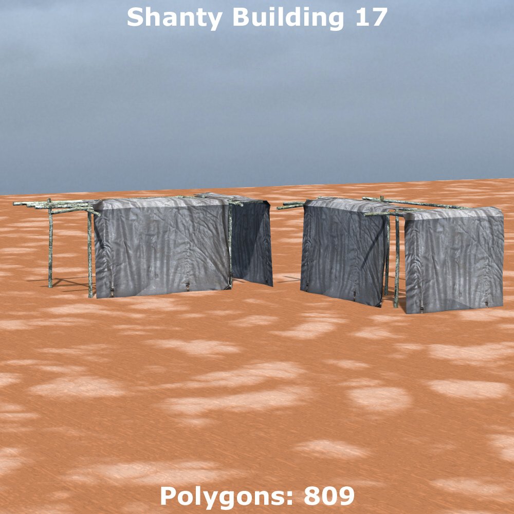 Shanty Town Buildings 1: Set 5 for Poser by N/A